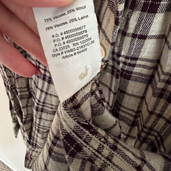 TNA Plaid Button Up - Picture 6 of 6